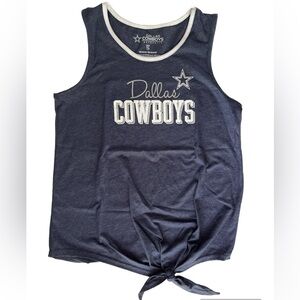 NWT Dallas Cowboys Authentic sleeveless blue & white tank top in a girls XL(16).
